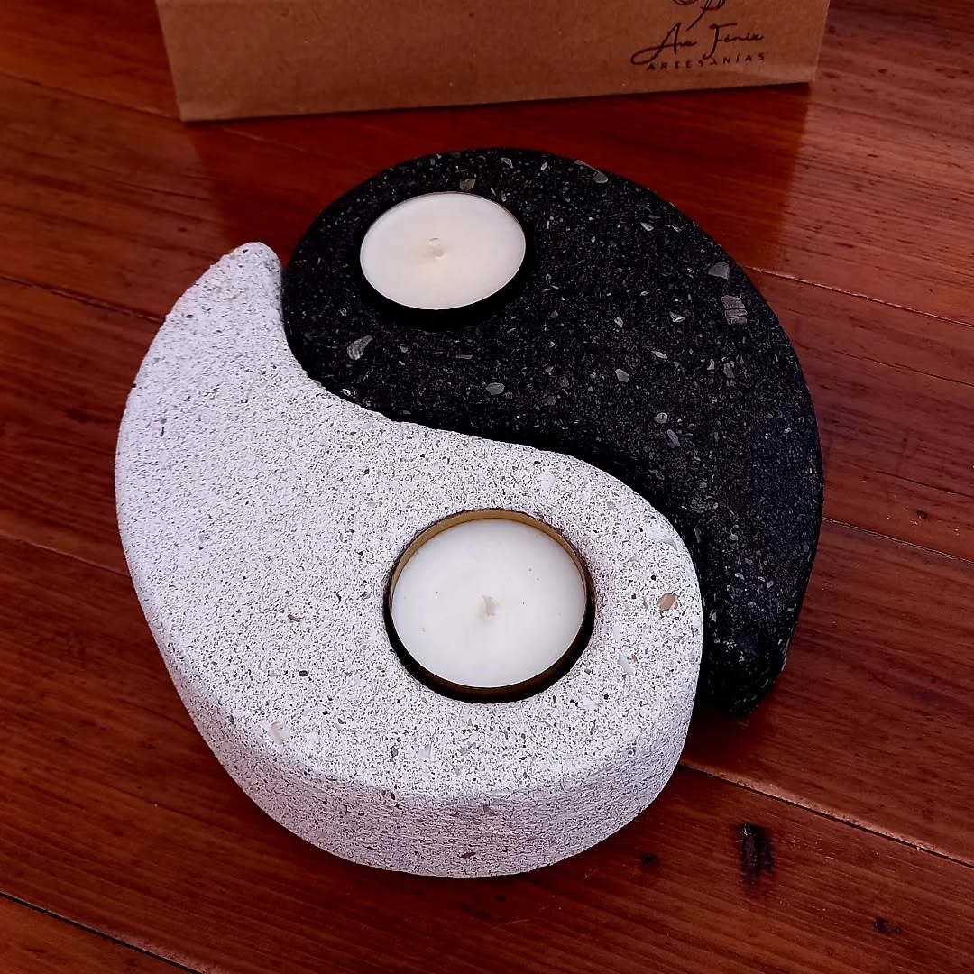 Porta Velas Ying Yang - 2