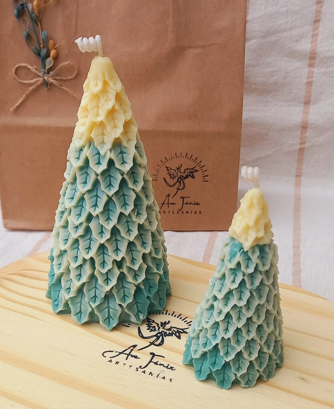 Velas Pinos Navidenos